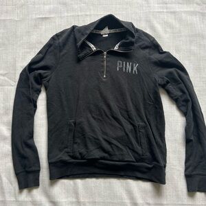 Black PINK Quarter-Zip Sweatshirt